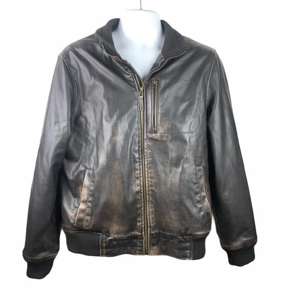 Johnston & Murphy Other - Johnston & Murphy Men's Brown Bomber Jacket Medium